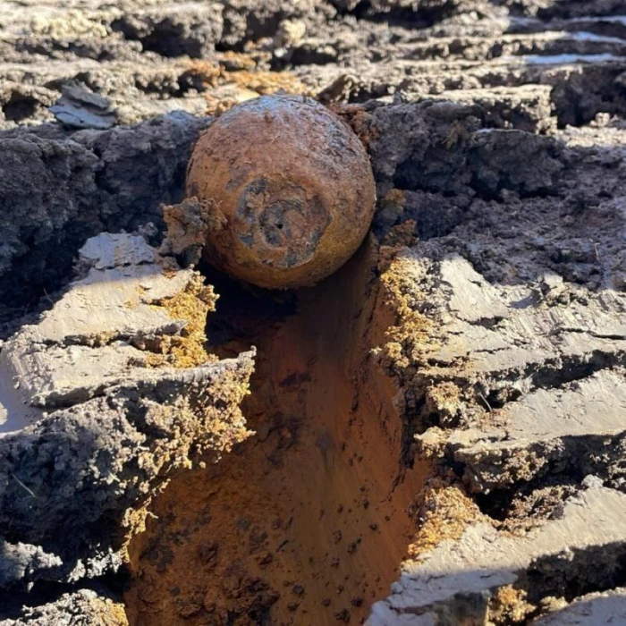 SCOPERTA DI UN UXO DELLA SECONDA GUERRA MONDIALE PRESSO IL NOSTRO PARCO SOLARE